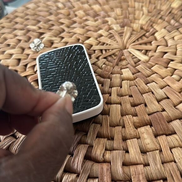 Van Dell Vintage Valuable Sterling Silver & Pearl Earrings - Picture 5 of 5